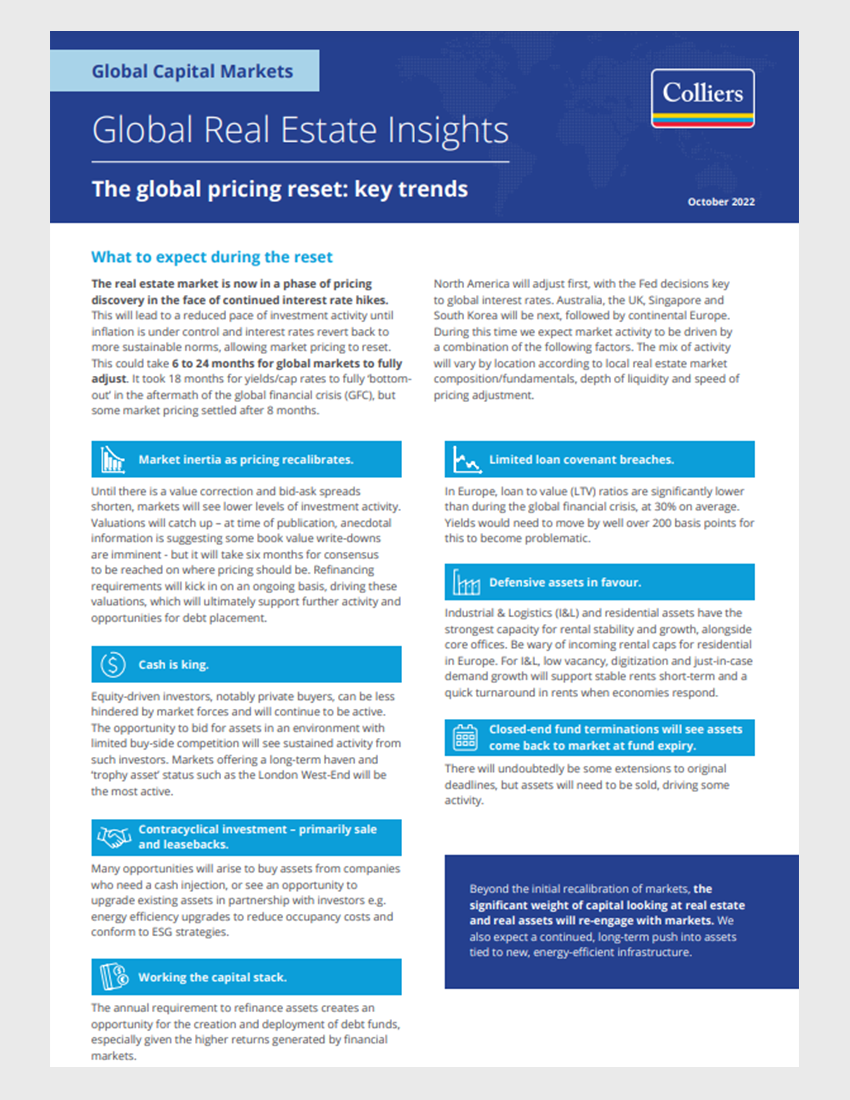 Global Capital Markets Insights Report - October 2022
